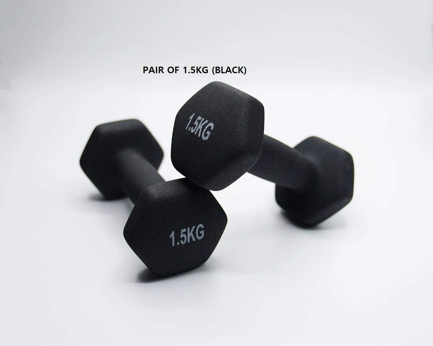 Neoprene Dumbbell Pair – Non-Slip Grip, Cast Iron Core – Gym Fitness Weights