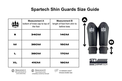 Playerz Spartech Shin Guards Muay Thai Shin Pads Adult MMA Sparring Shinguards