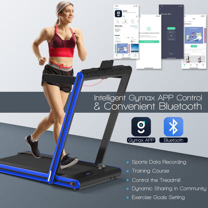 2-In-1 Folding under Desk Treadmill with Dual LED Display